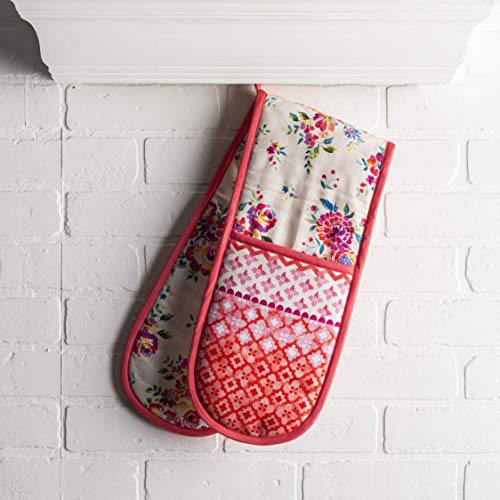 Double Oven Mitts 100% Cotton Double Oven Glove