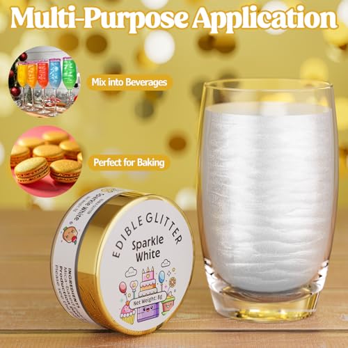 Edible Glitter for Drinks Cakes