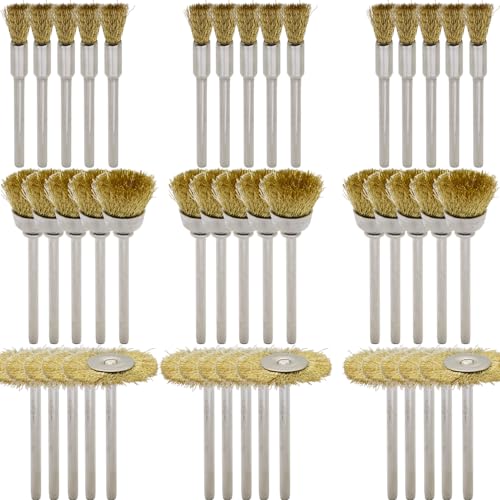 45 Piece Brass Wire Brush Set