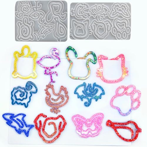 Animal Bookmark Silicone Mold Kit 12