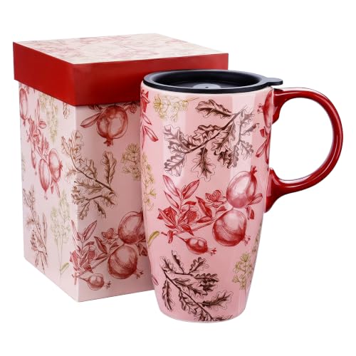 17oz Ceramic Travel Mug with Lid