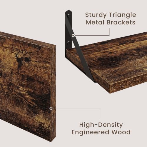 Wall Mounted Floating Shelves Set of 2 (2 Count)