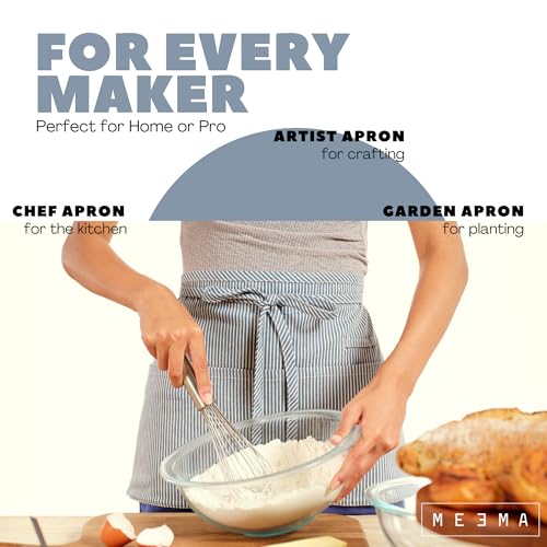 Chef Waist Aprons for Women with Pockets