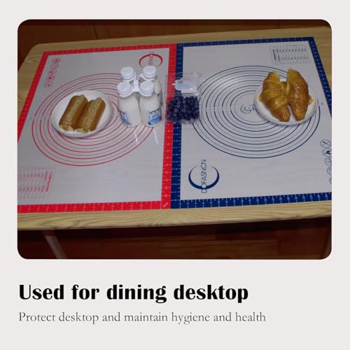 Silicone Pastry Mat for Rolling Dough Non Slip Non Stick Dough Mat for Restaurants & Home Baking
