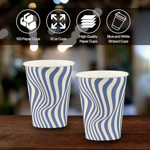 Disposable Coffee Cups (100 Count)