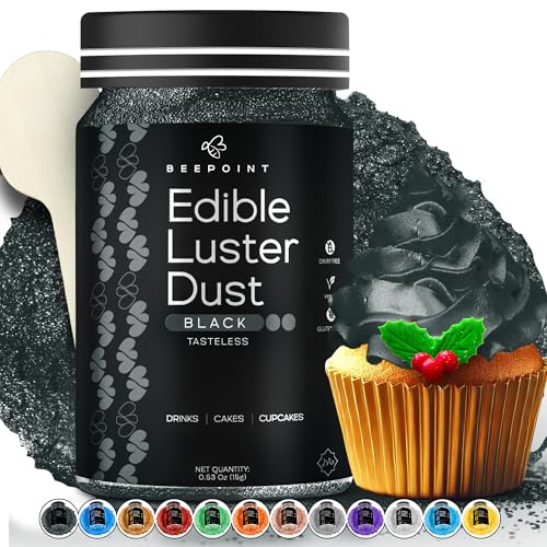Black Edible Luster Dust 15g
