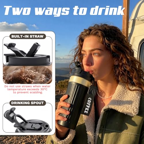 Vacuum Insulated Stainless Steel Travel Coffee Mug