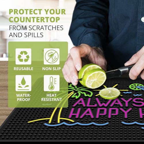 Always Happy Hour Bar Mat