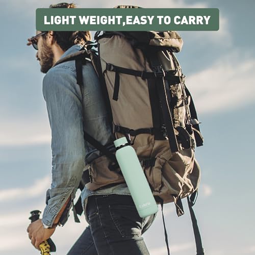 Slim Insulated Water Bottles for Travel 25oz with Clip