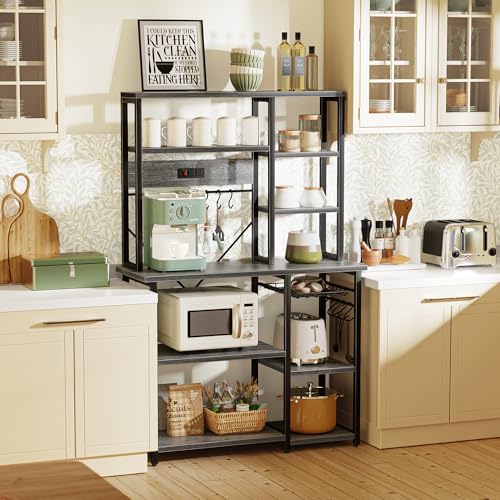 Large Bakers Rack with Power Outlets (22 Count)
