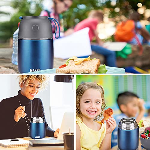 Insulated Thermo Food Jar for Hot & Cold Food for Kids Adult (2 Count)