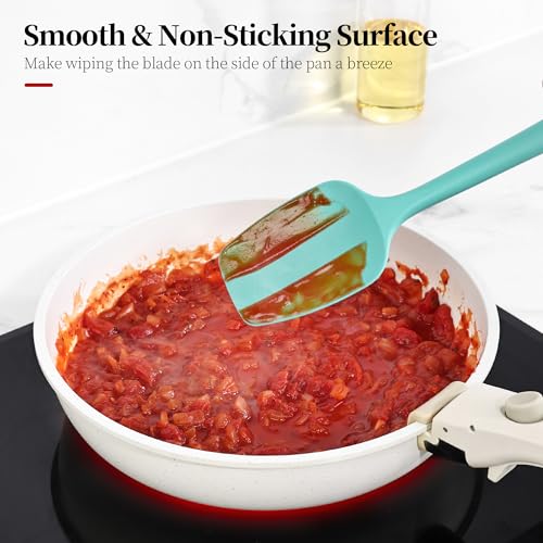 600ºF Heat Resistant Silicone Spatula Spoonula Set of 4