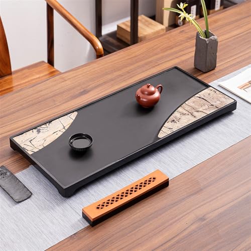 Tea Set Natural Whole Ebony Stone Home Office Modern Drainage Tea Table High
