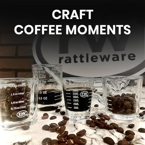 1.5 Oz Graduated Shot Glass Espresso Measuring Glass Barista Cup