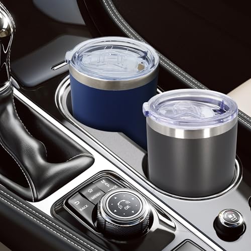 20oz Tumbler with Lid Stainless Steel Tumblers Insulated Mug Grey 6P (6 Count)