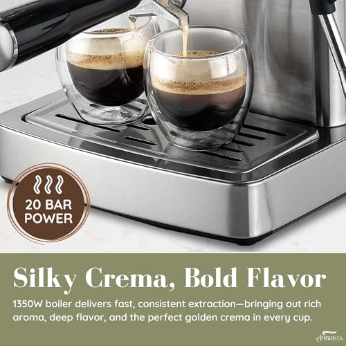 Espresso Machine 20 Bar with Steam Milk Frother