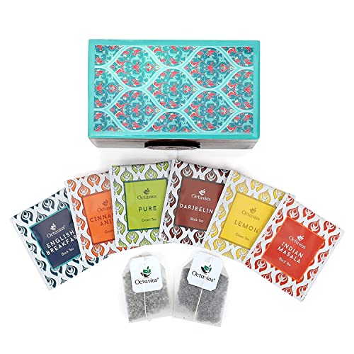 Assortment of 6 Black & Green Teas (60 Count)