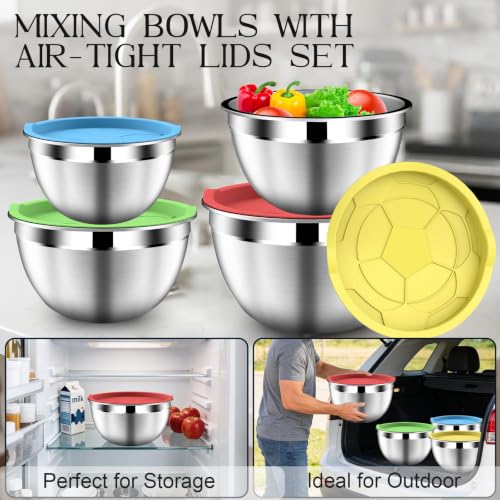 Colorful Mixing Bowls with Strainer (4.99 Count)