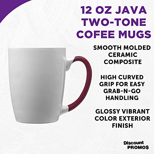 Java Two Tone Coffee Mugs 12 oz. Set of 10 (10 Count)
