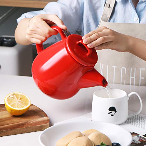 Sweejar 40oz Tea pot with Removable Stainless Steel Infuser