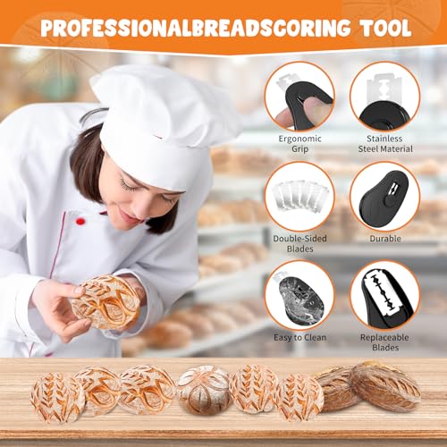 Extractable & Magnetic Bread Lame Dough Scoring Tool (5 Count)