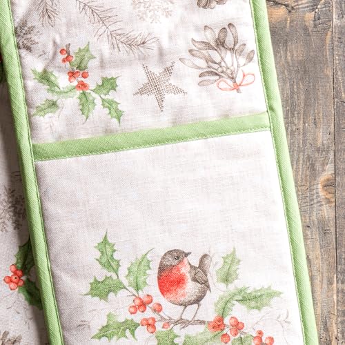 Double Oven Mitts 100% Cotton Double Oven Glove