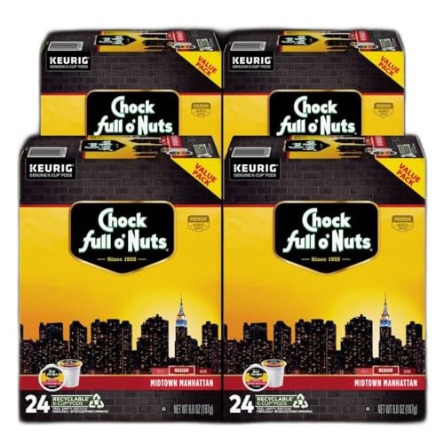 K-Cup Pods - Midtown Manhattan, 4 Packs of 24 K-Cup Pods (96 Count)