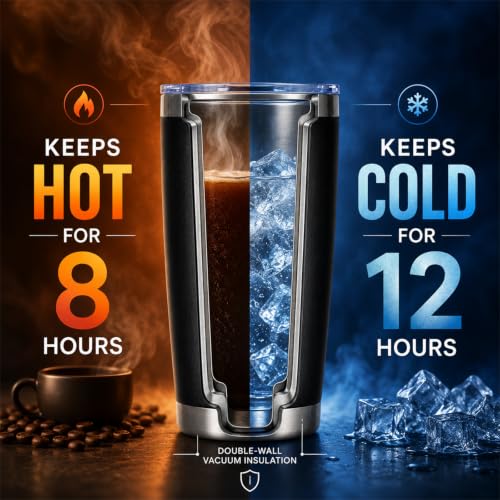 20oz Stainless Steel Insulated Tumblers Bulk (12 Count)
