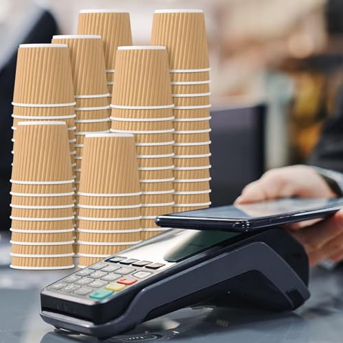 100 Count 4oz Disposable Espresso Cups with Lids
