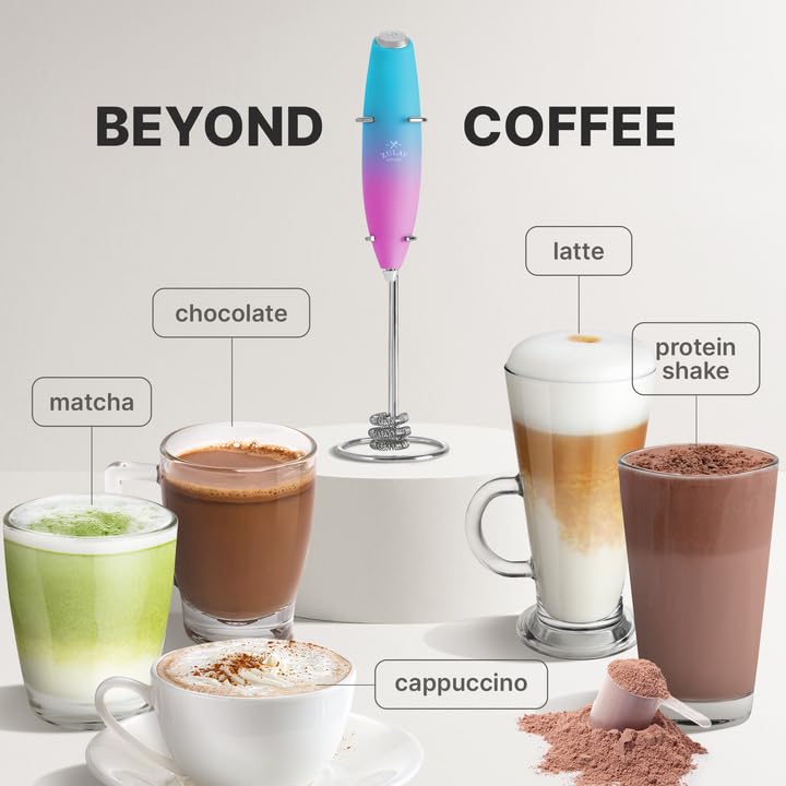 Zulay Powerful Milk Frother for Coffee with Upgraded Titanium Motor