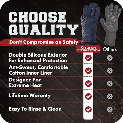 XL Silicone Smoker BBQ Gloves (2 Count)