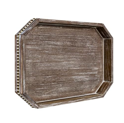 Octagonal Wood Serving Tray