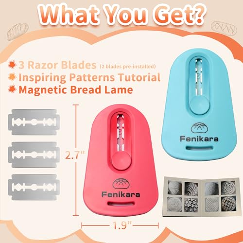 2PCS Upgraded Magnetic Sourdough Scoring Tool & Versatile Bread Scoring Tool (2 Count)