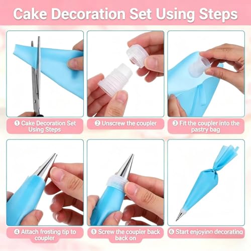 10Pcs Pleated Skirt Ruffle Piping Tips