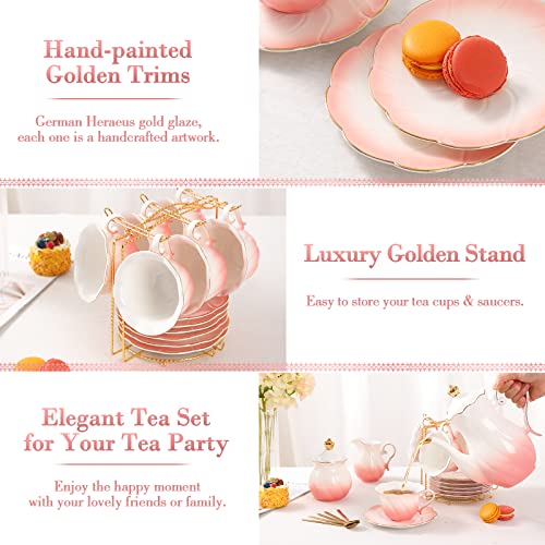 22 pcs Porcelain Tea Set for 6
