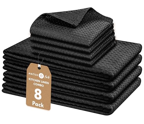 Cotton Kitchen Towel & Dishcloths Set (8 Count)