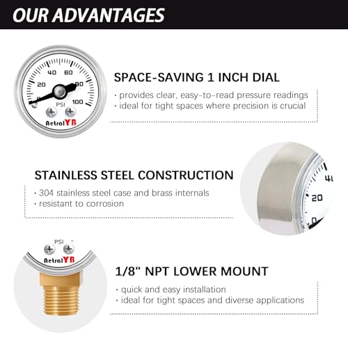 1 Inch Mini Pressure Gauge