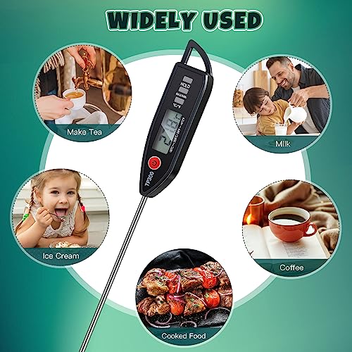 6 Set Digital Food Thermometer Long Probe Instant (6 Count)