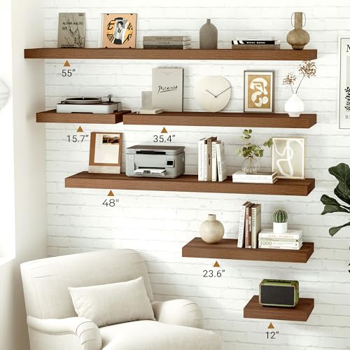Rustic Floating Shelves (2 Count)