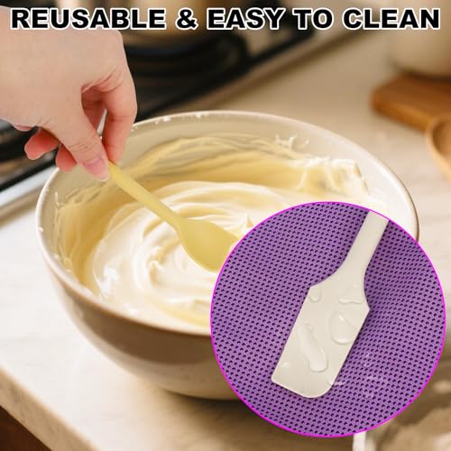 4pcs Mini Silicone Spatulas Set (4 Count)