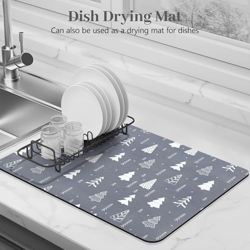Christmas Dish Drying Mat