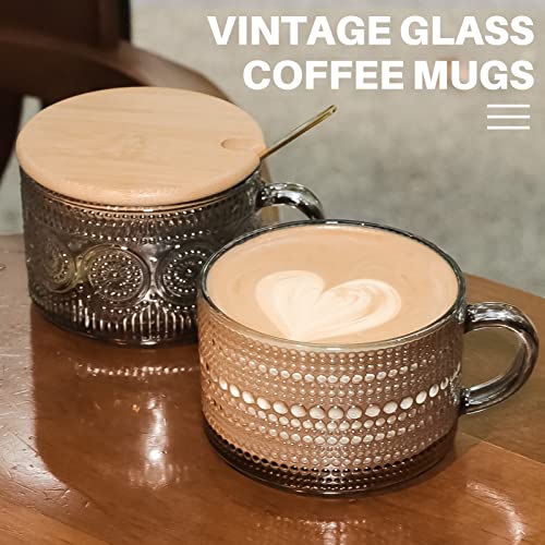 Vintage Glass Coffee Mugs