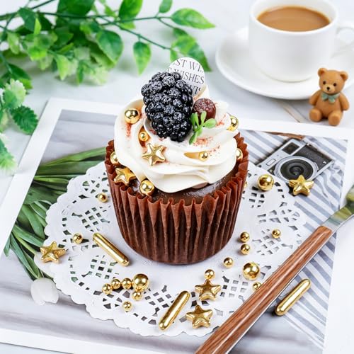 Gold Sprinkles for Cake Decorating (4.6 Ounce)