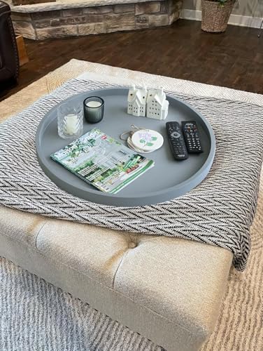 Round Ottoman Table Tray Round