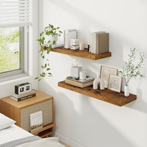 9.3Inch Deep Floating Shelves for Wall (2 Count)