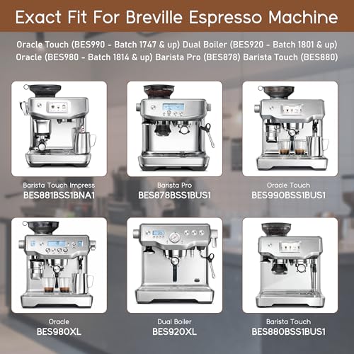 Water Filter Fit for Breville Espresso Barista Touch BES880 BES980 (2 Count)