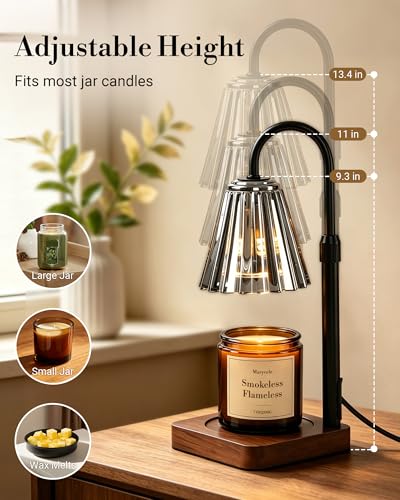 Vintage Candle Warmer Lamp with Timer Dimmer