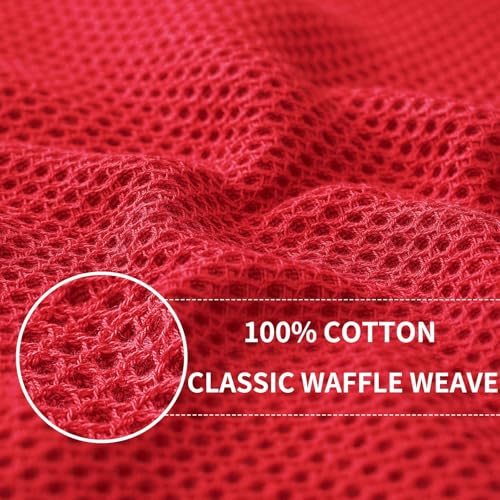 100% Cotton Waffle Weave Kitchen Dish Cloths 18 (18 Count)