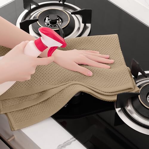 100% Cotton Oversized Waffle Weave Kitchen Towels 6 (6 Count)