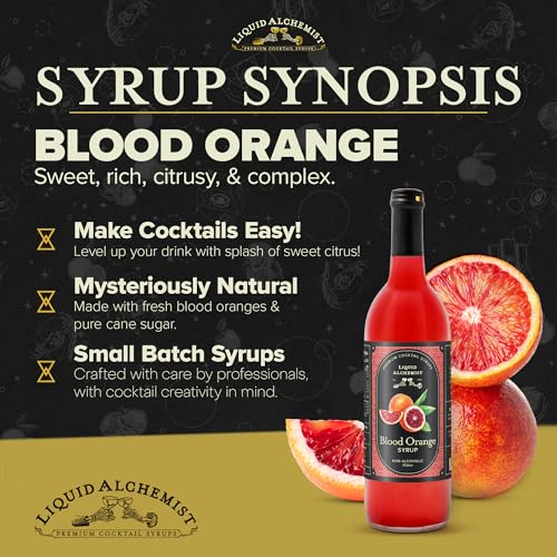 Blood Orange Syrup for Cocktails (25.4 Fl Oz)
